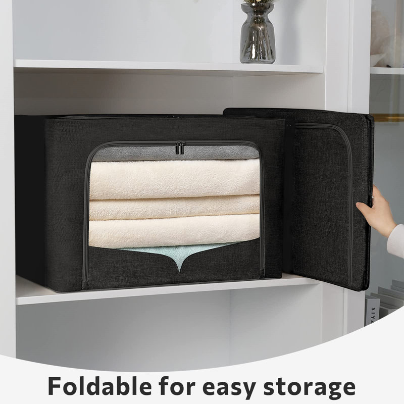 Latitude Run® Fabric Storage Bin Set of 3 Wayfair